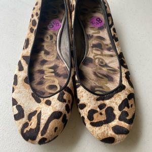 Sam Edelman Leopard Pony Hair Flats